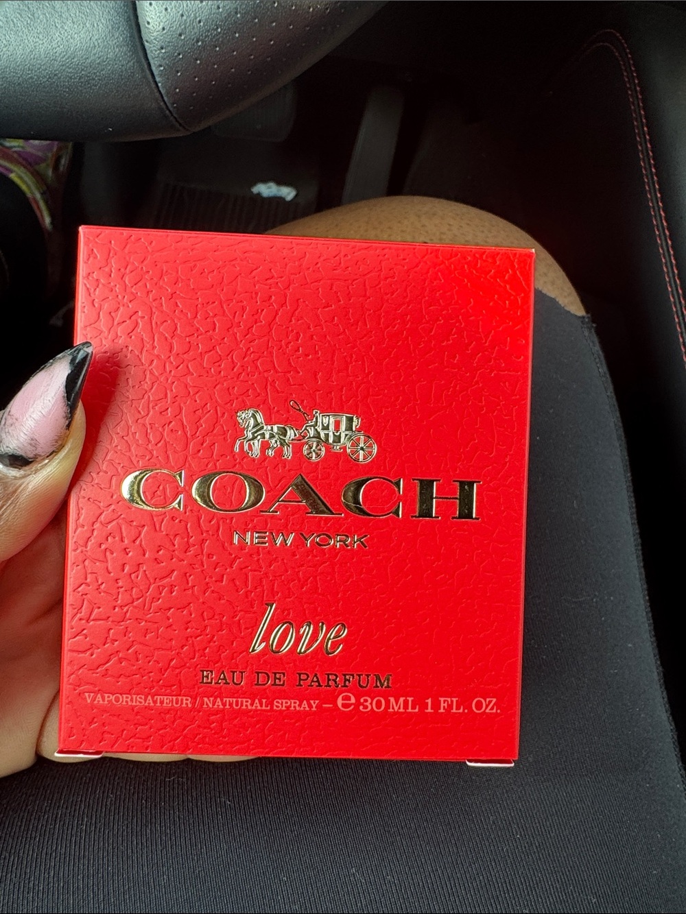 Coach Love Eau de Parfum - Bright Red with Gold Accents